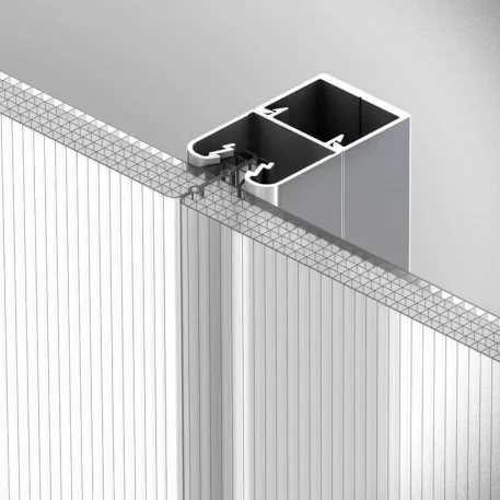 Danpalon polycarbonate multiwall U locked panel