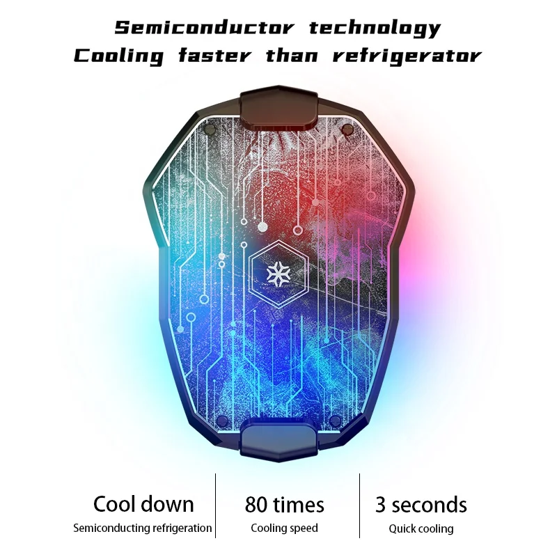 Portable K10 Mobile Phone Cooler Fan Radiator Smartphone Handle Cooling Fan For Gaming Live Streaming