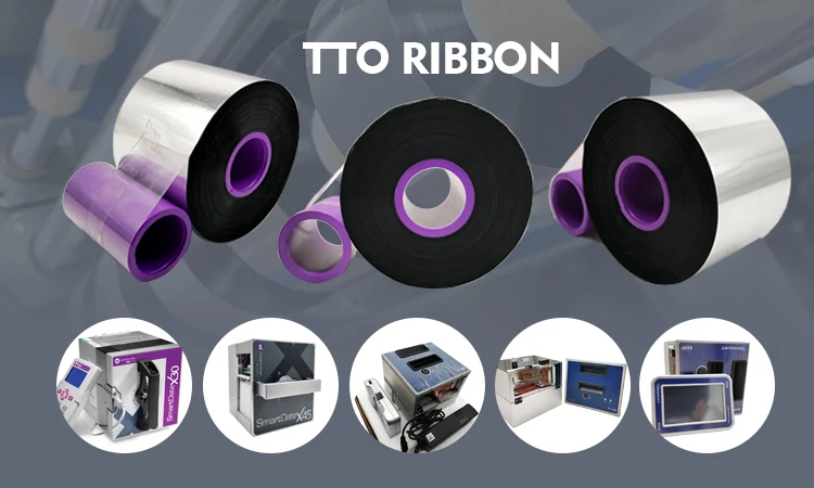 Wax Resin UC800 33/55mm Printing Ribbon Thermal transfer ribbon TTO ribbon for Markem X45 X65