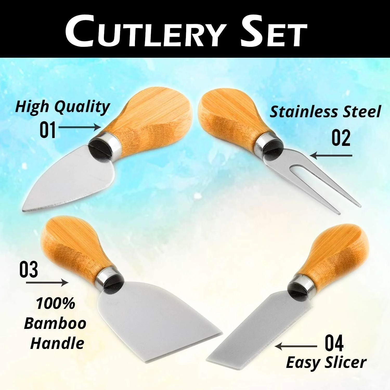 Multifunctional Bamboo Cheese Board And Knife Set Large  Charcuterie Board Plate Tray With Ceramic Bowls warming gifts