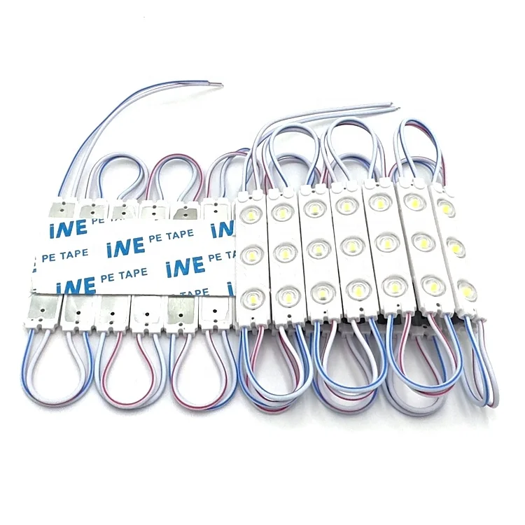 SMD DC 12V 60x13 1.5W High Brightness 3 LEDs 2835 Waterproof Outdoor Injection LED Module for Advertising Sign Boxes