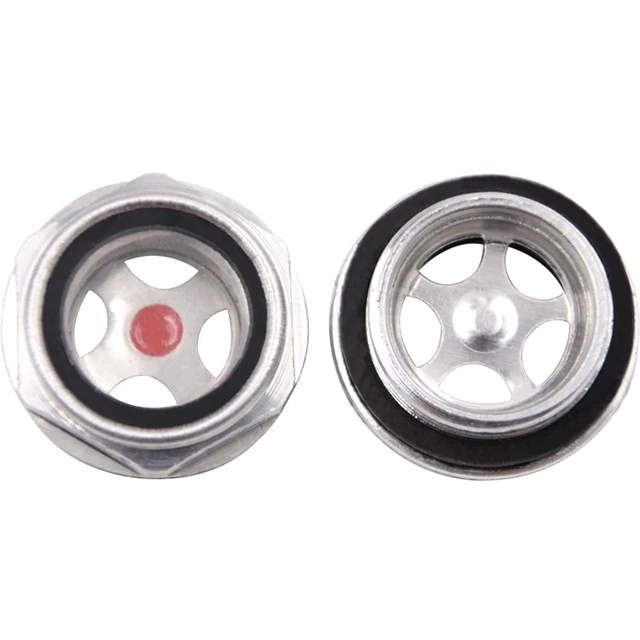 Male Threaded Oil Level Gauge Sight Glass Aluminum Oil Sight Glass