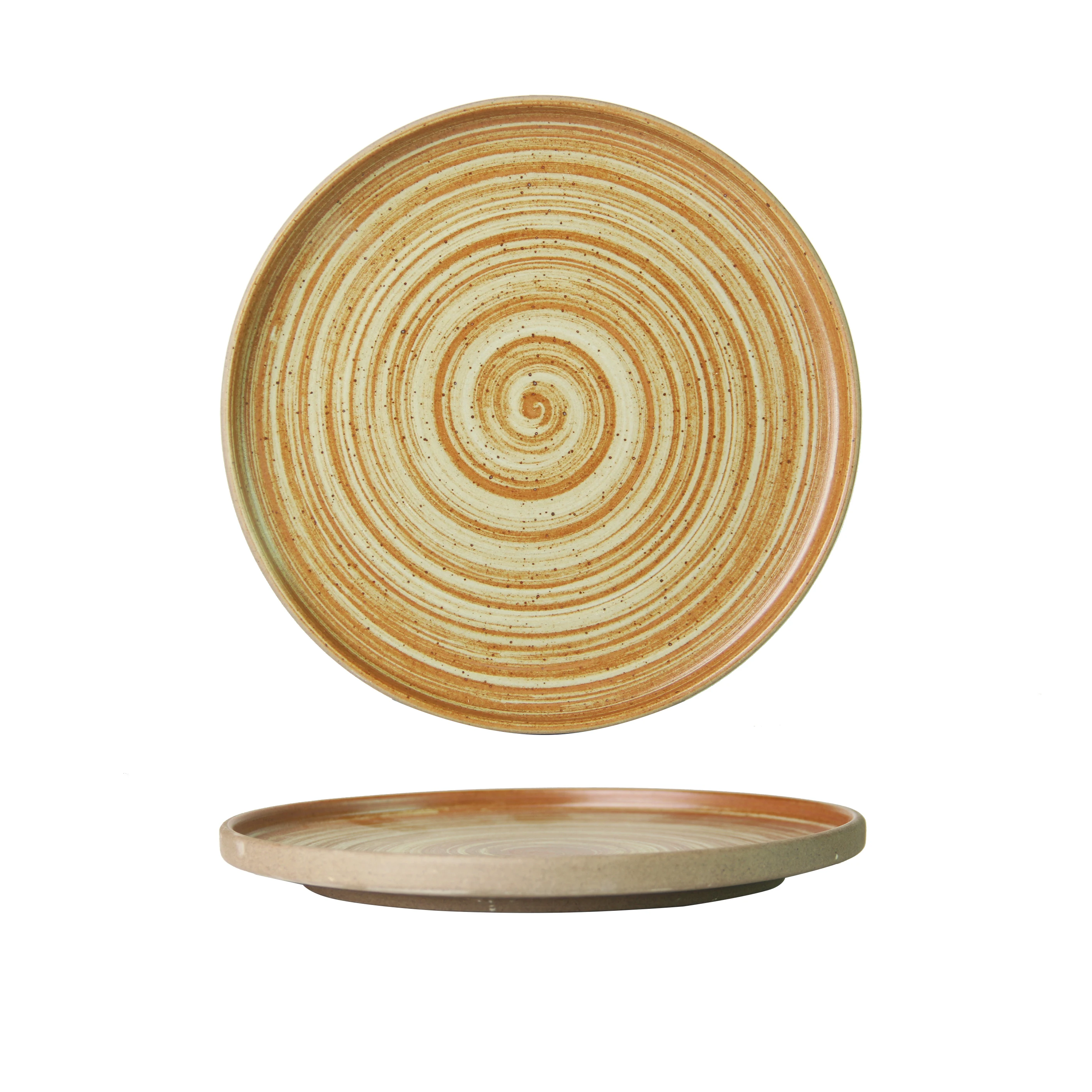 Handmade Japanese Coarse Pottery plate Ceramic Steak Plate Korea Dinner Plates Dessert Dishes