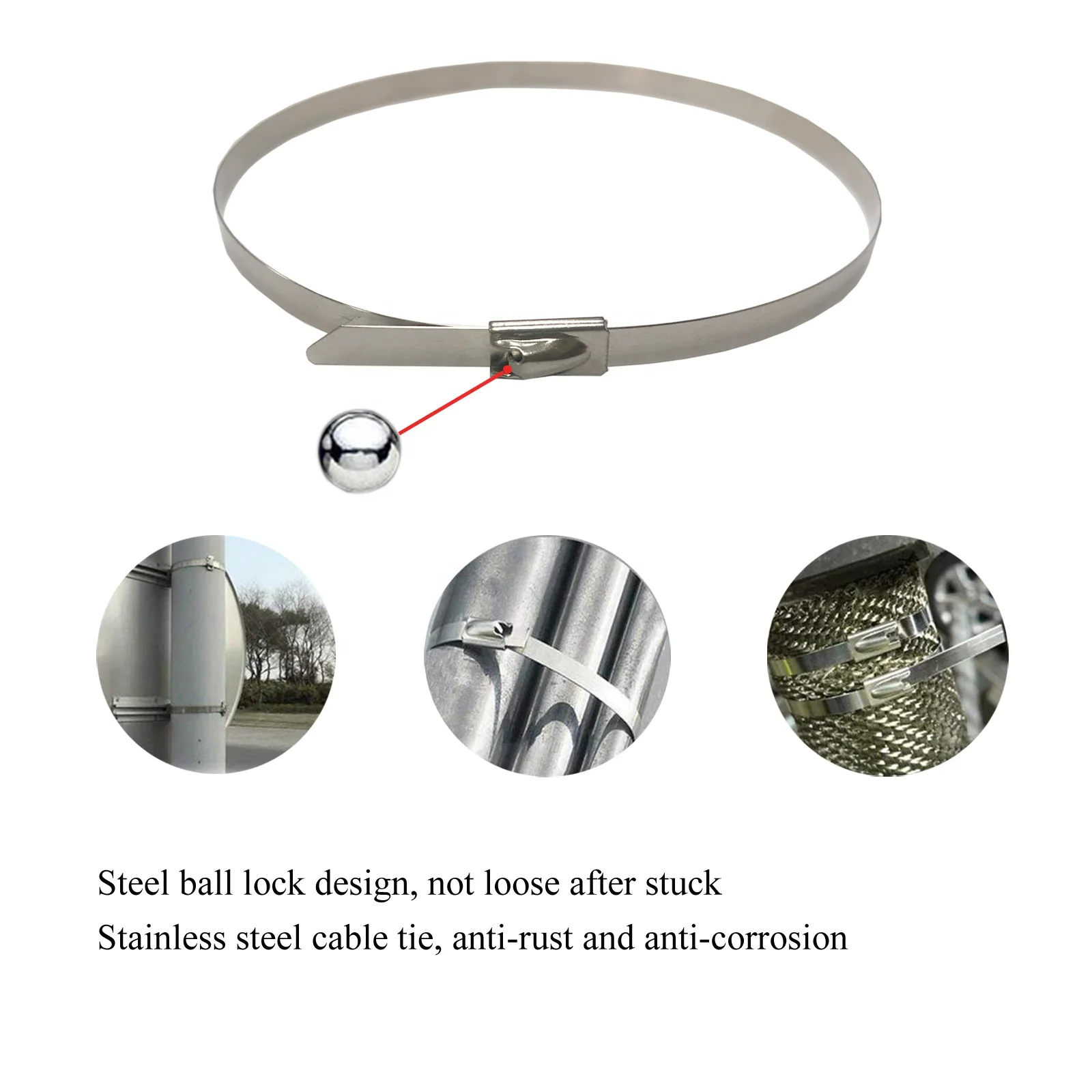 self locking metal cable tie wire binding wrap zip ties cutting piler with TPR handle cover