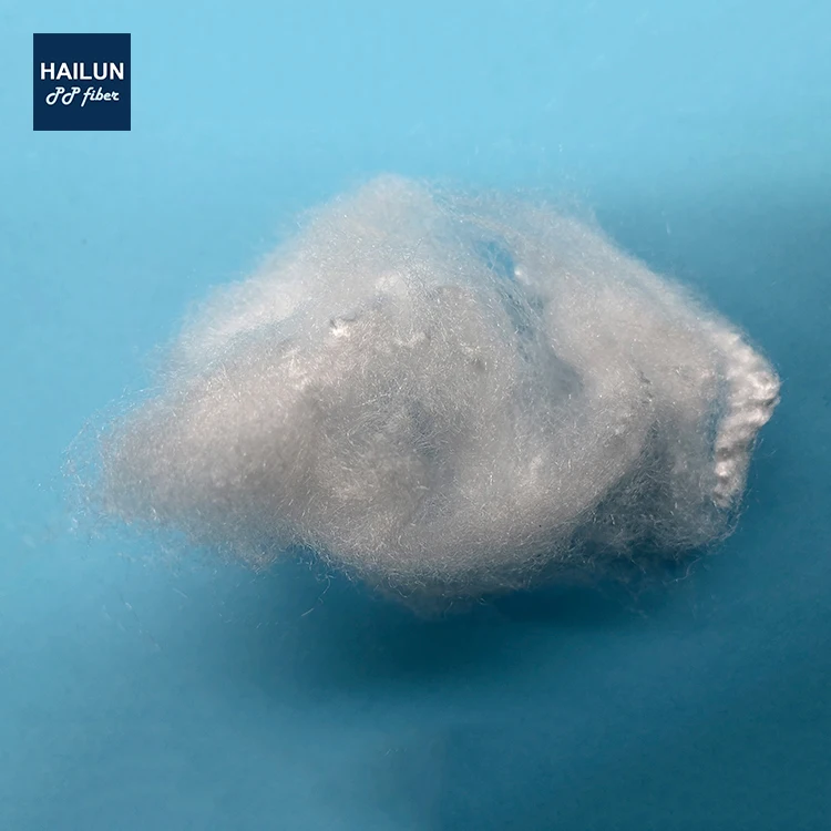 
2.5D white PP polypropylene staple fiber for filtration 