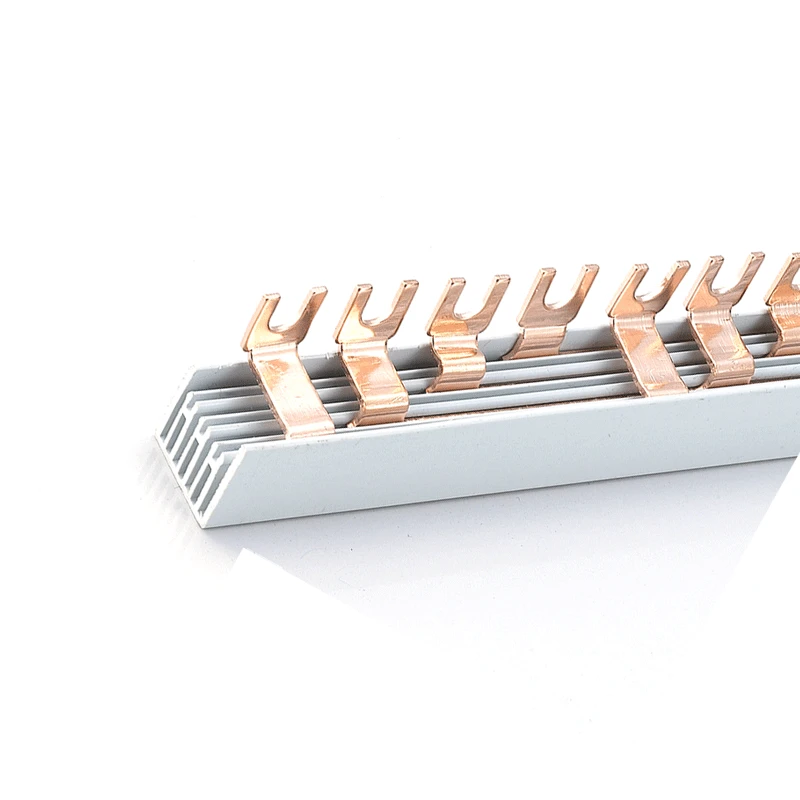 MCB 63A U Type BusBar Fork copper Busbar 2Pole 40A 63A 100A Fork U Type