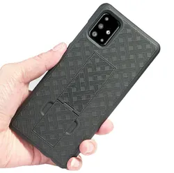 Built-in Kickstand Shockproof Belt Clip Back Cover For Samsung Galaxy A51 Case Armor