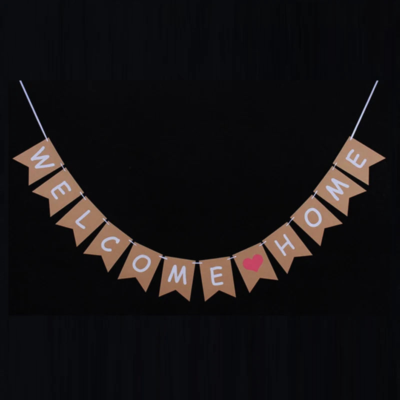 Student Soldier Vacation Holiday Family Party Decoration Background Welcome Home Hanging Letters Banner Photo Booth Props Sign