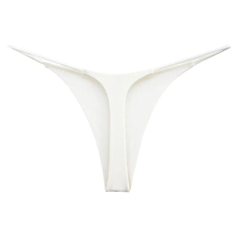 Manufacturers wholesale Female Cotton Lingerie Women Sexy Solid Color Underwear Ladies Low Waist Thong Thin Belt Underpants
