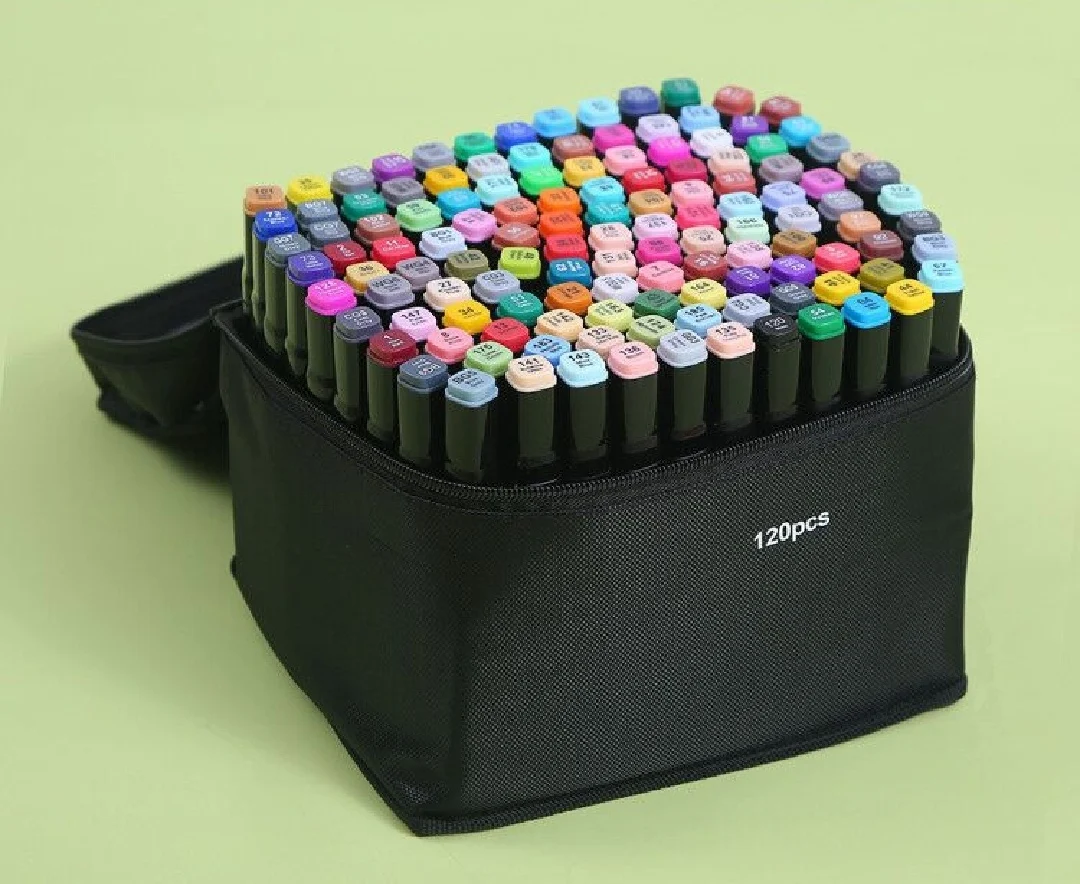 Изготовленный На Заказ лазерный маркер 30/40/60/80/168 /204 Цвет художественный маркер Dual Head эскиз Маркеры Ручка кисти для рисования манга дизайн