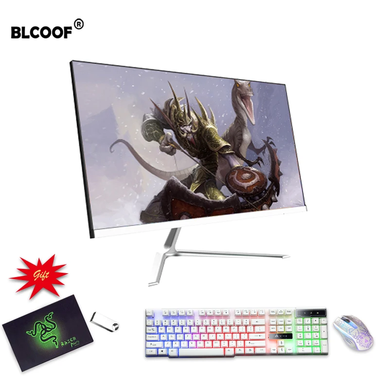 All-in-one computer u-ltra thin backlight desktop office computer 21.5-inch Core 3rd-i3/i5/i7 RAM SSD full set cheap pc gaming