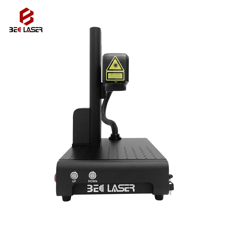 BECLASER  20W 30W smart portable fiber laser marking machine with motorized z axis for gold, silver, brass.