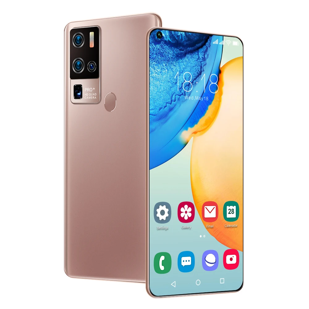 X50 pro + 7,2 дюймов 1440x3040 full HD экран мобильного телефона ROM512GB 5800 мач Android телефон 24MP + 48MP caera Face ID смартфон