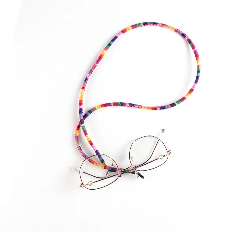 Китайская фабрика, оптовая продажа, кожаный шнур, держатель цепочки для очков, цветная цепочка для очков, веревка для солнцезащитных очков