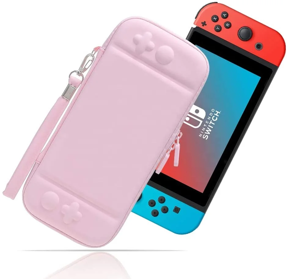 Pink Cute Design Custom EVA Video Game Case for Nintendo Switch Travel Bags