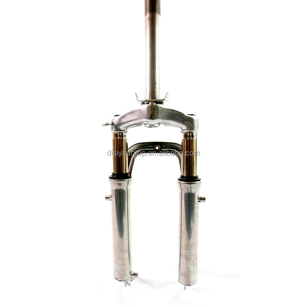 Factory sale aluminum e-bike mountain bike front fork silver frame electric bike front fork