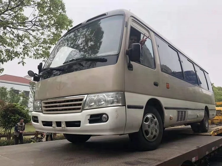 Japanese passenger Bus TOYOTA Coaster mini bus Used 17/19seats