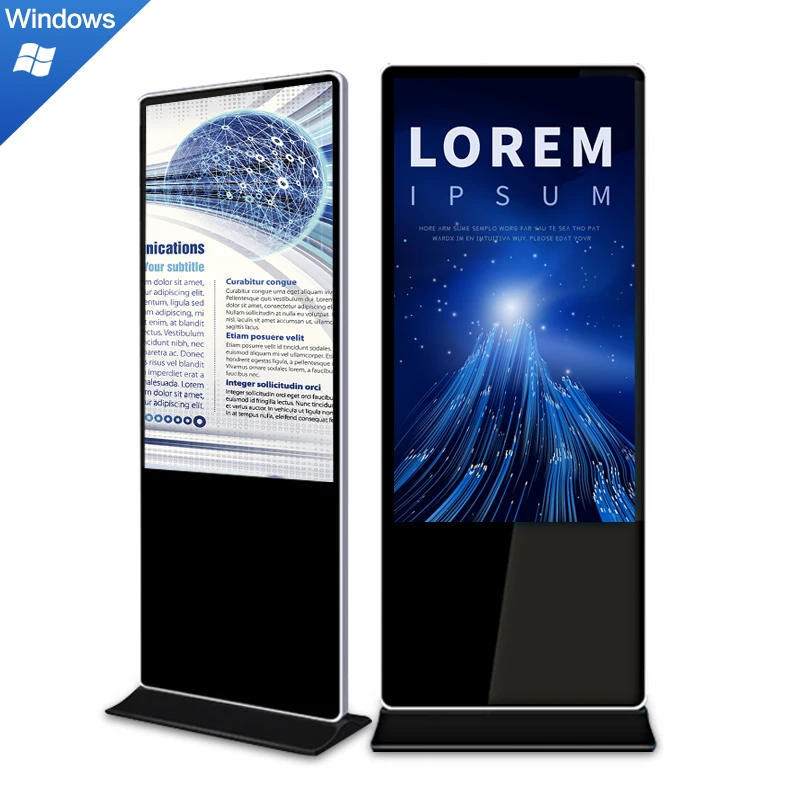 floor standing 43 55 65 inch lcd digital singage freestanding digital displays touch totem lcd screen