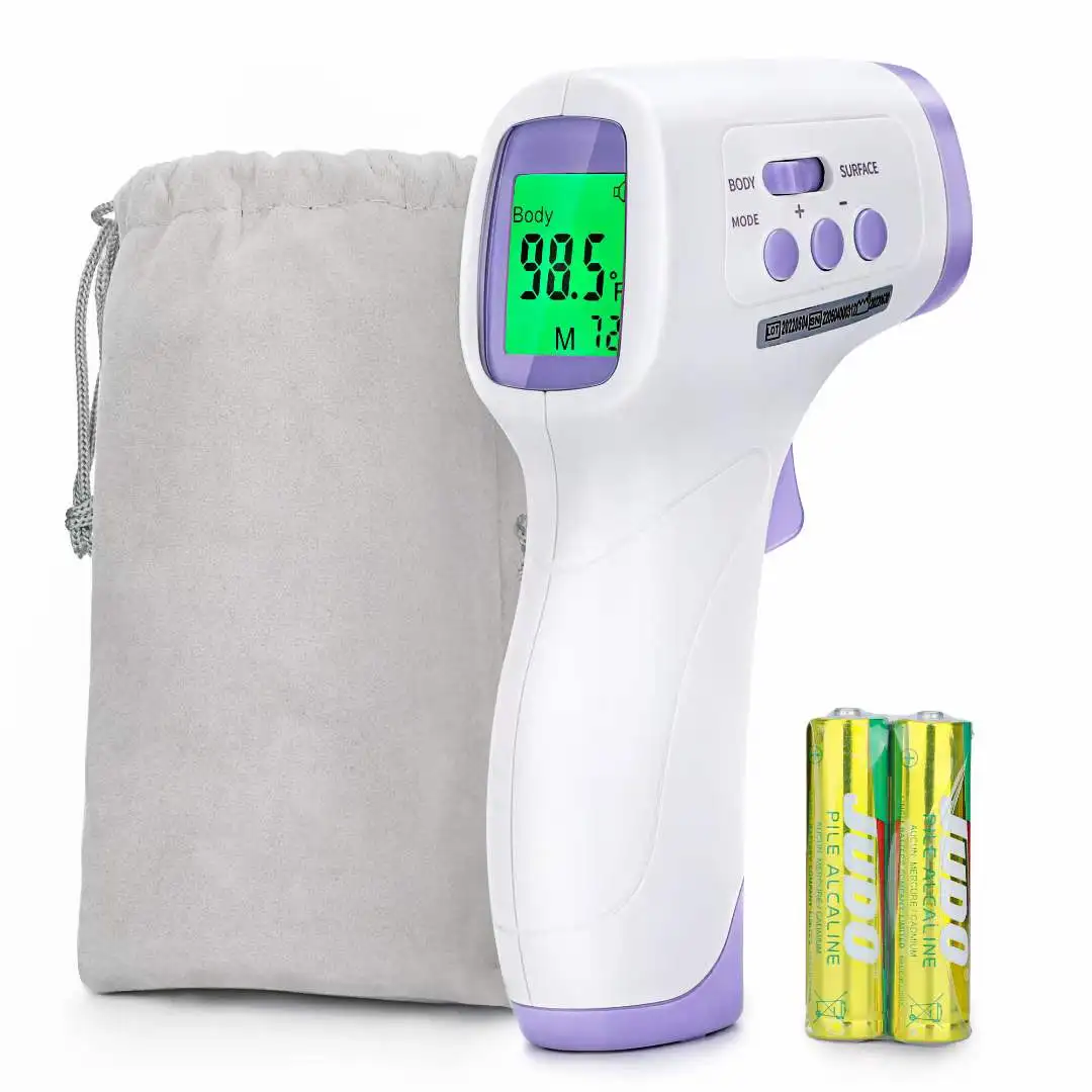No Contact Digital Infrared Forehead Thermometer With three Color back light