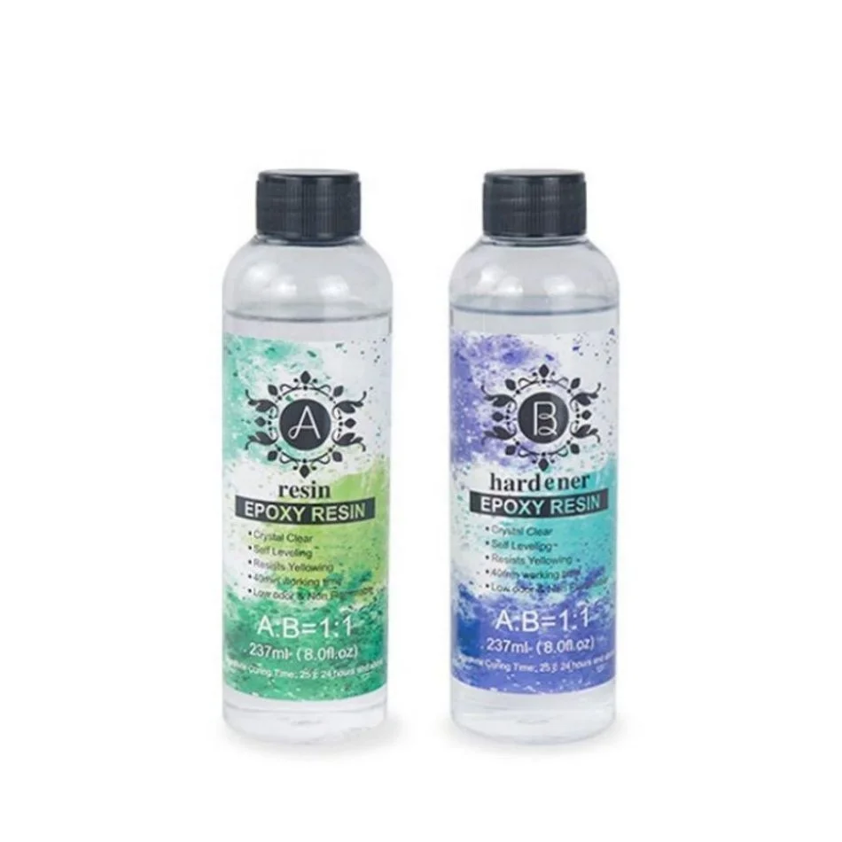 Resin Epoxy Magnet Set Coaster Crystal Clear Kit Stone Coat Incrustation Pour Resin Epoxy Resin Crystal Glue Kit