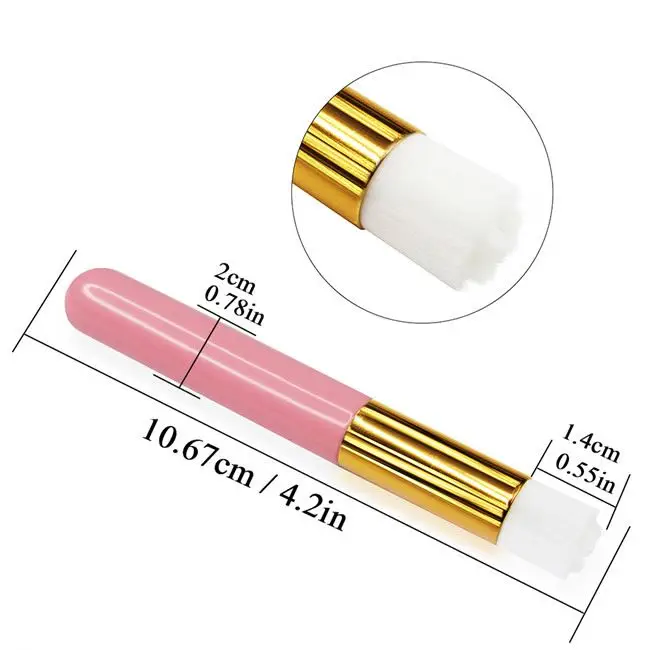 100pcs Disposable Applicator Micro Brush For Eyelashes Extensions Mascara Brush Eyelash Glue Cleaning Stick