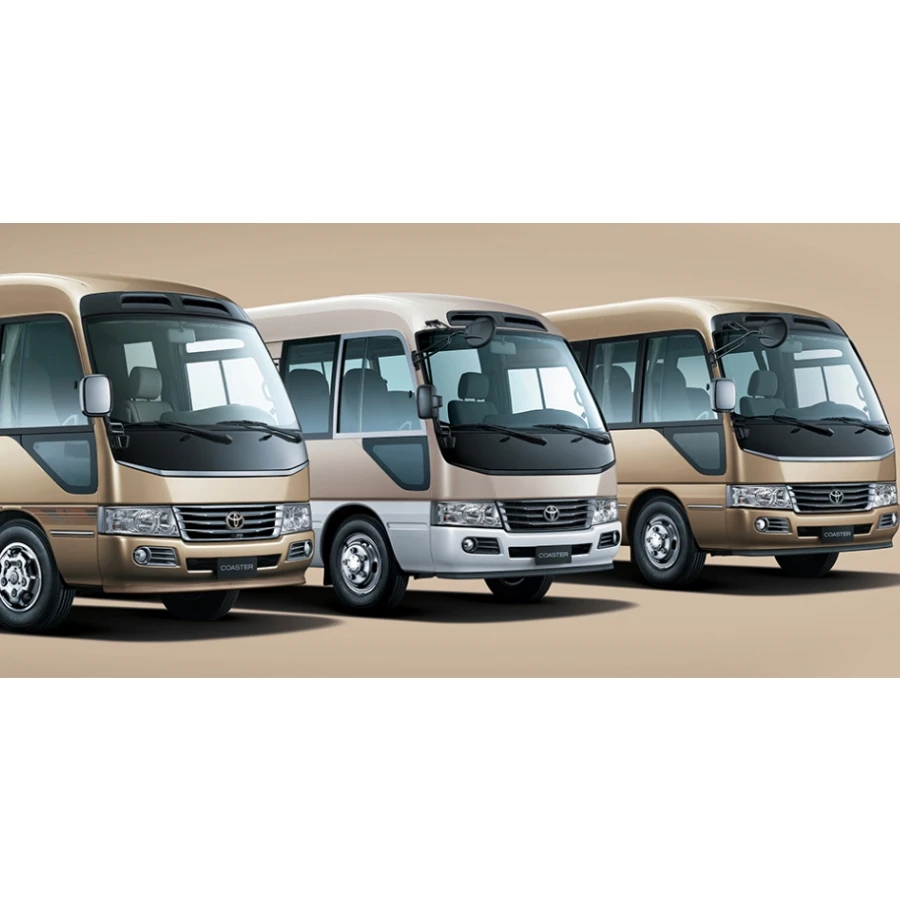 Подержанные автомобили Van Toyota Coaster 2020 4L GRB53L ZEMSK 23-местный бензиновый автобус пассажирский сделано в