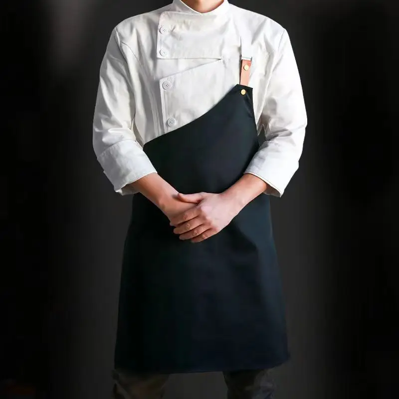 High Quality Custom Black White  Hotel Chef Uniform