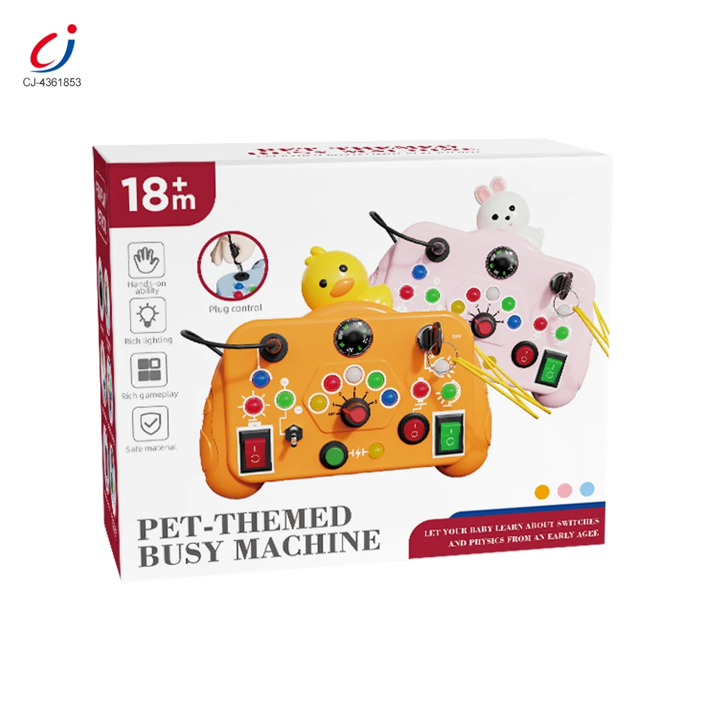 Chengji hot children early childhood education intelligent game console finger busy board sensory toy traffic lights for kids