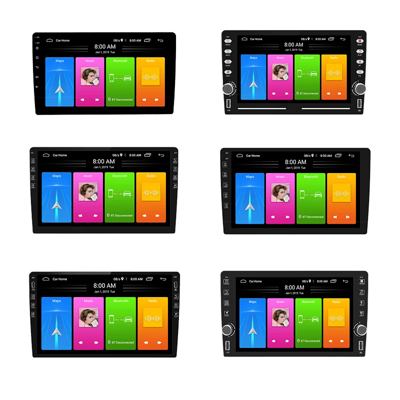  9 дюймов 10 Большой сенсорный экран Android Авто Радио Dvd плеер с GPS Wi-Fi опорная