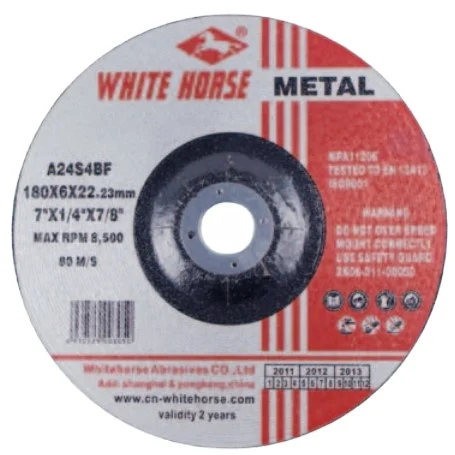 Wholesales Hot Selling MPA Certificate Industrial Grade Metal Grinding Disc with 3 fiberglass Nets