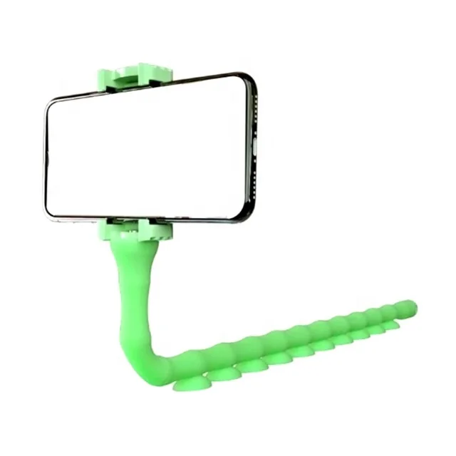 Foldable Phone Holder Worm Lazy Mobile Phone Bracket Octopus Triangle Mount Powerful Adsorption Home Bike Phone Stand