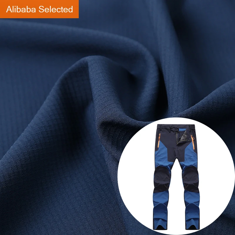 40D нейлон полотняного переплетения, растяжимые, из водонепроницаемого материала, тянущаяся в 4 направлениях, скрепленная ткань из полиэстера