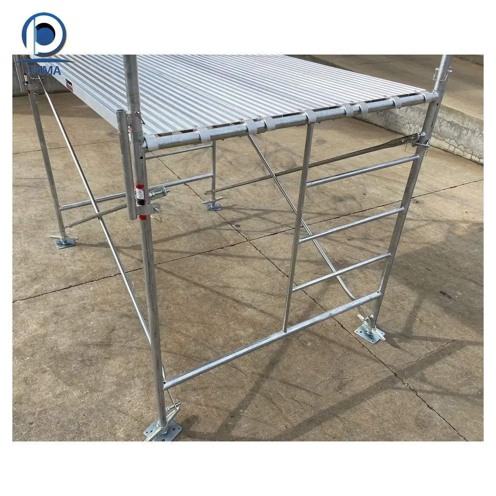 Prima aluminum scaffolding metal plank weight 12.5kg second hand cuplock scaffolding parts name ladders & scaffoldings