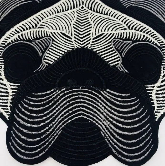 Cute Haba Dog Bull Personality Diy Decoration Patch Large Embroidery Clothing