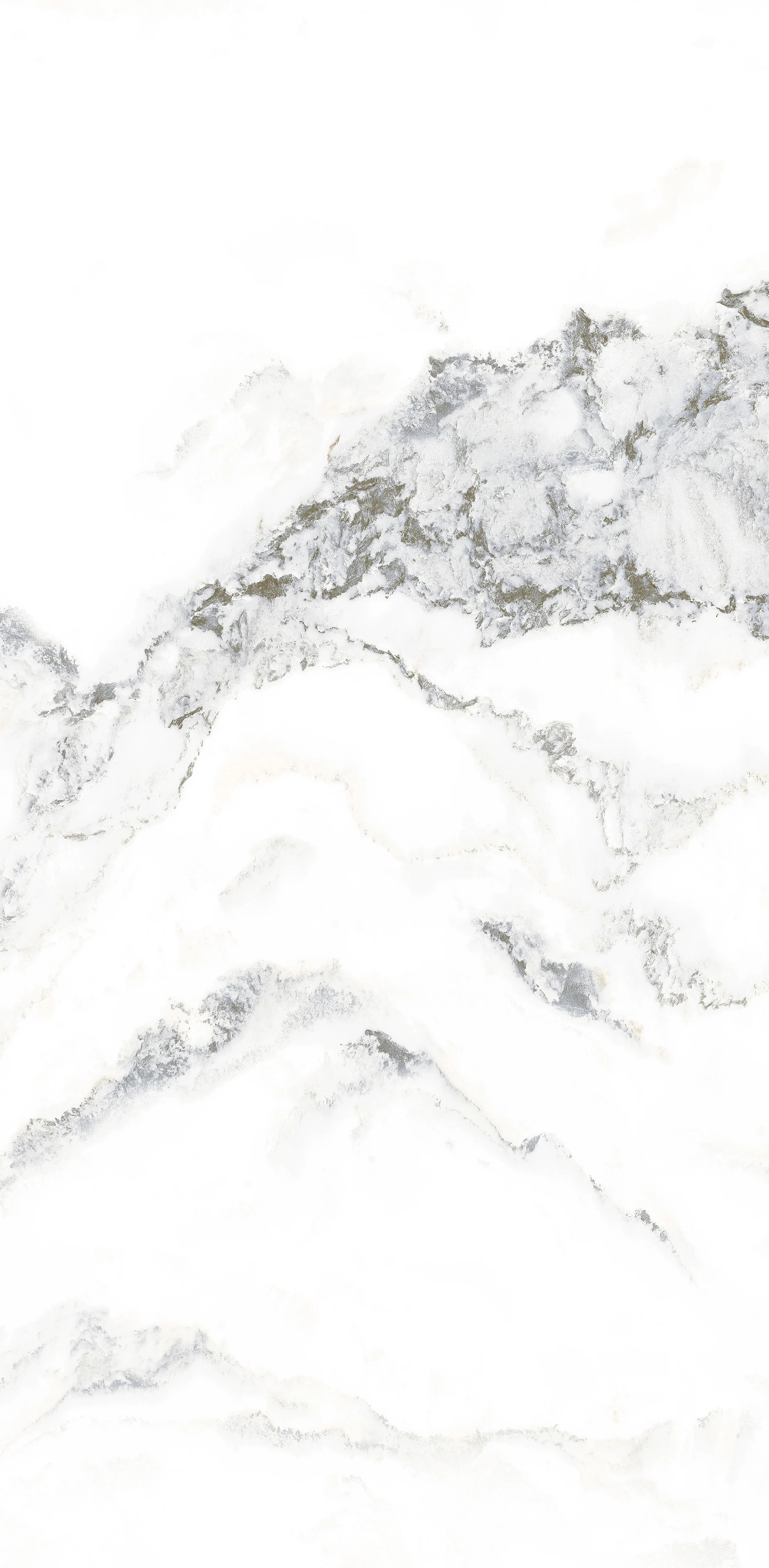 Foshan White Porcelain Polished Glazed Ceramic Tile Mountain Pattern Marble Stone Slab for Hall Landscape Laundry Application
