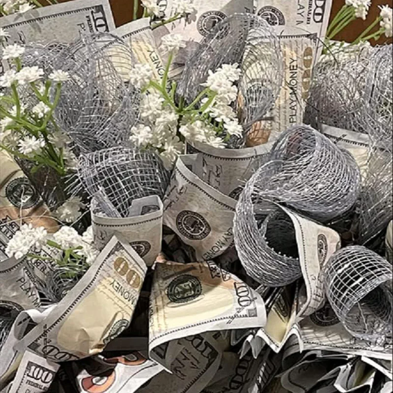 Youlun Accept Custom 100PCS Bundle Pack High Quality Realistic US Dollars Cash USD Folding Paper Party Play Paper Prop Money
