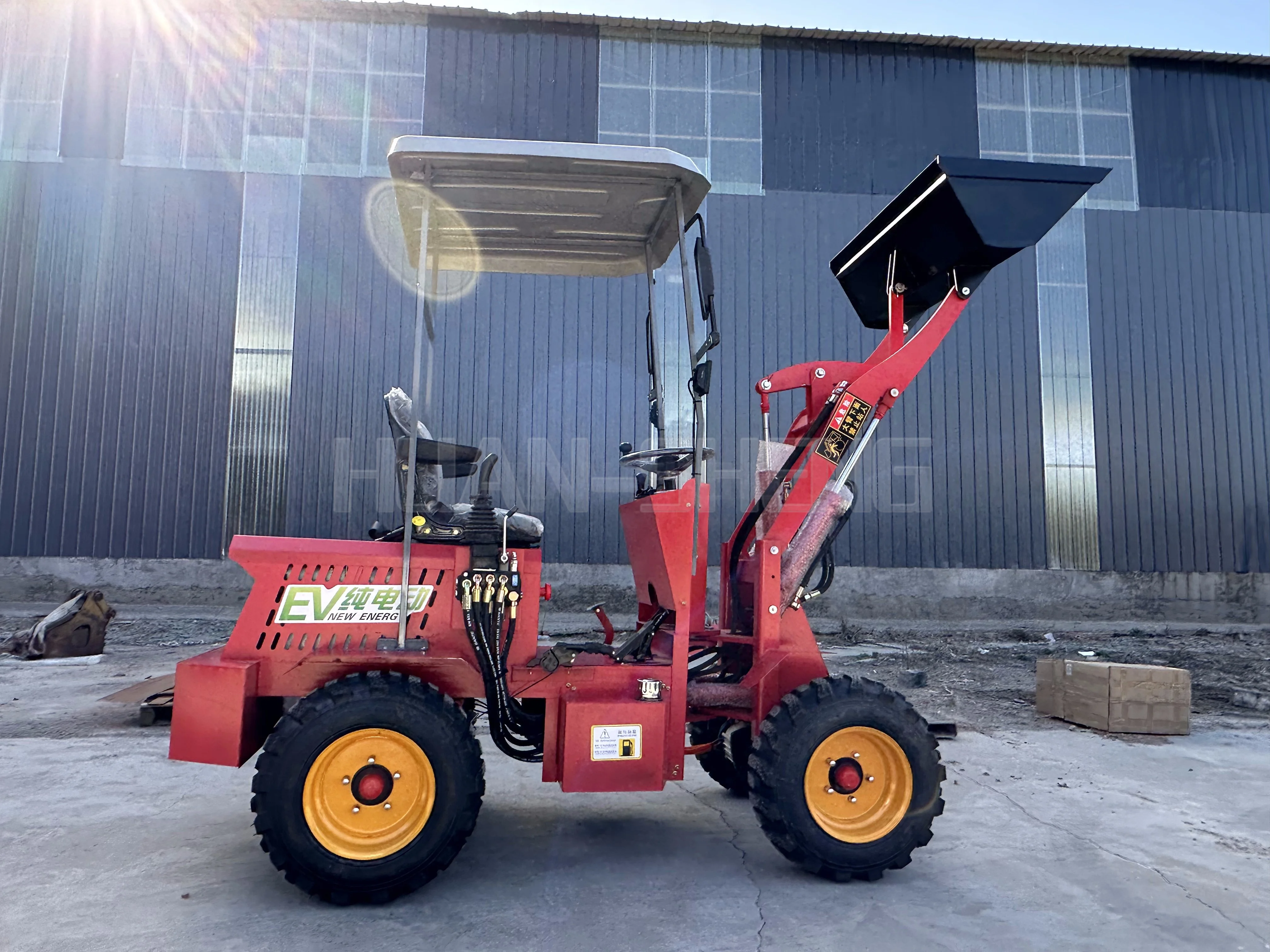 Guaranteed By Quality Service Light Truck Loader 400KG Selflift With Loader Shovel