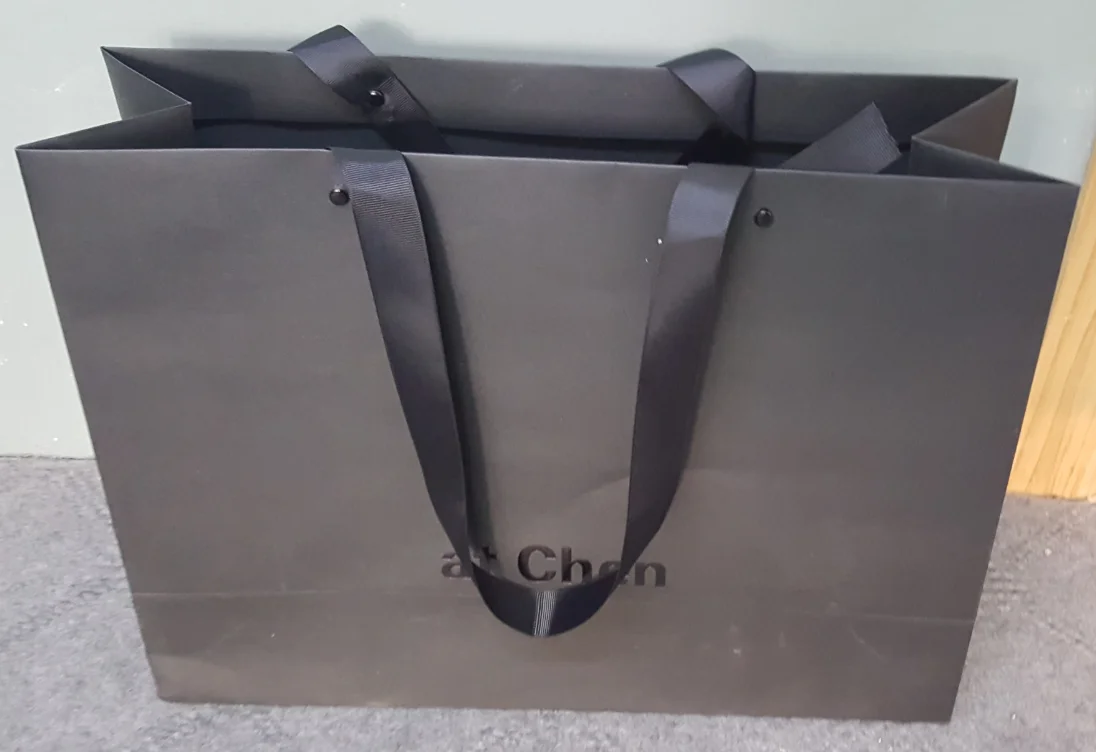 Manufacturer Stock Classy Neutral Clothing Jewelry Satchel Logo Printed Enterprise Shopping Paper Bag