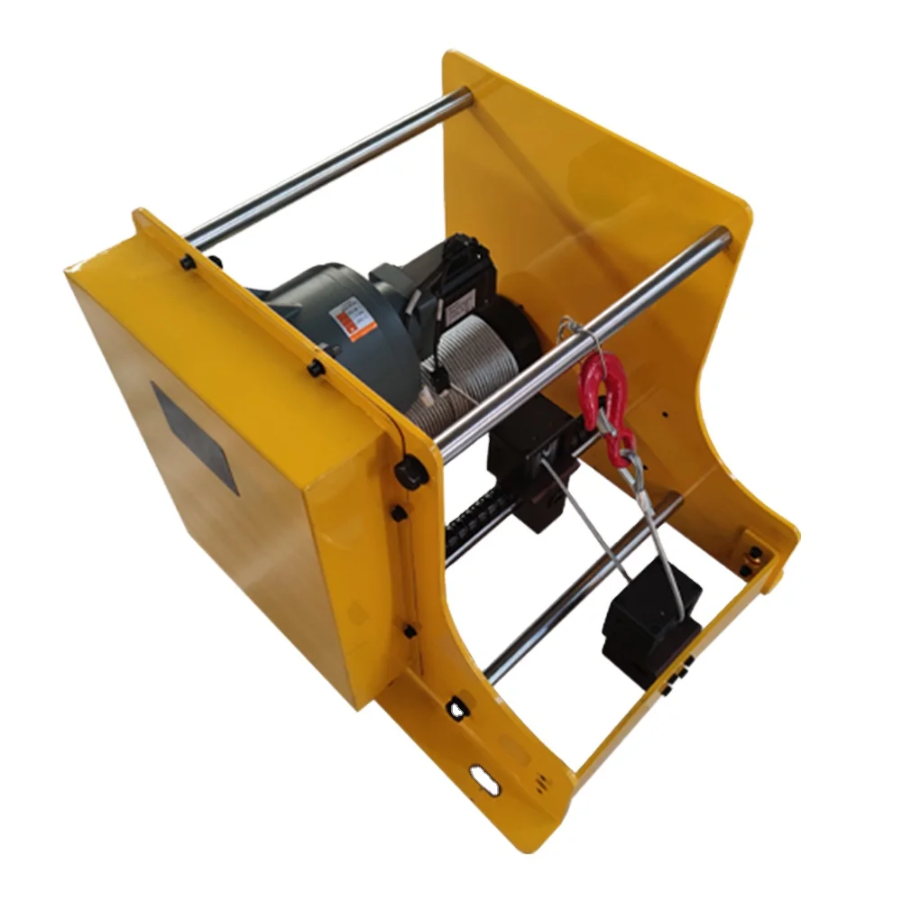 Winch electric silent can be used for equipment supporting traction industrial winch, fixed out of rope small wire rope winch