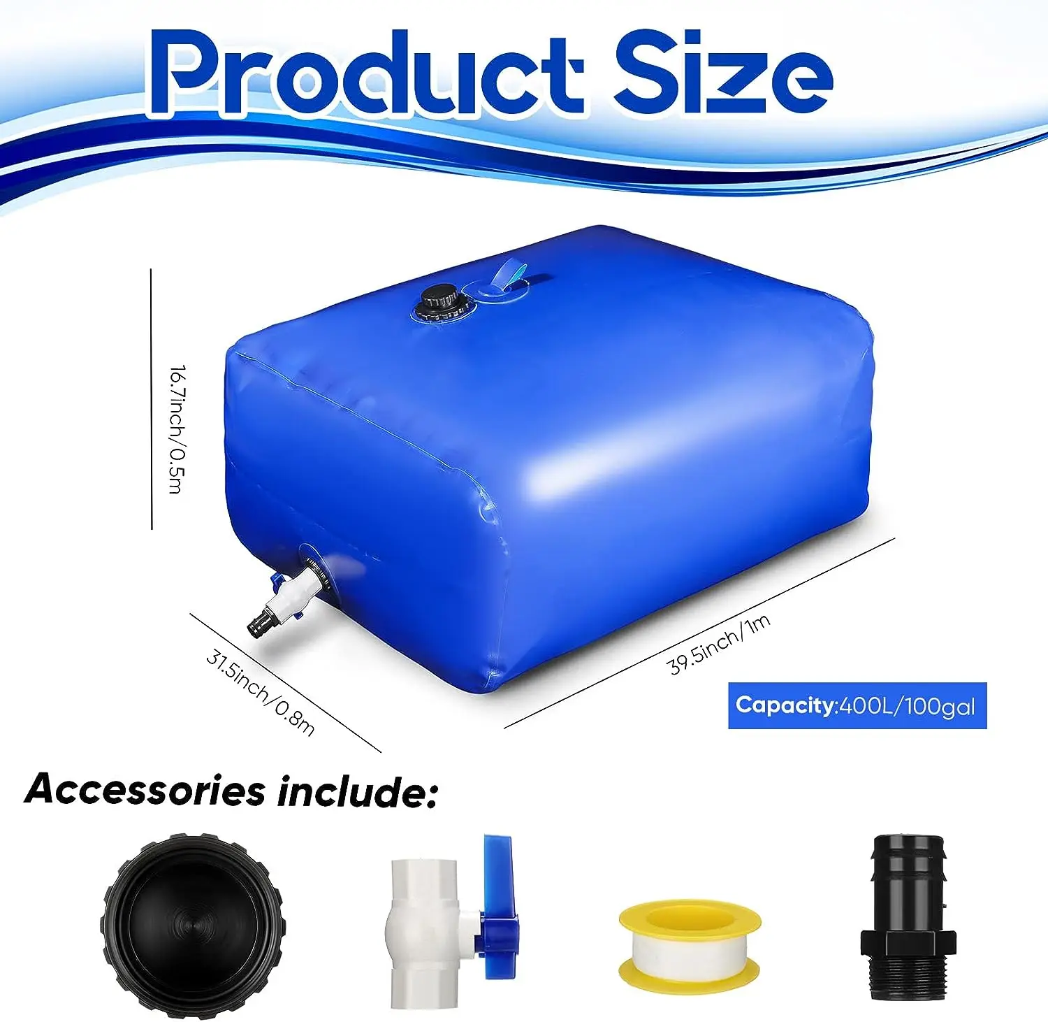 Dandelion Wholesale 10000 Liters PVC Portable Flexible Water Storage Tank