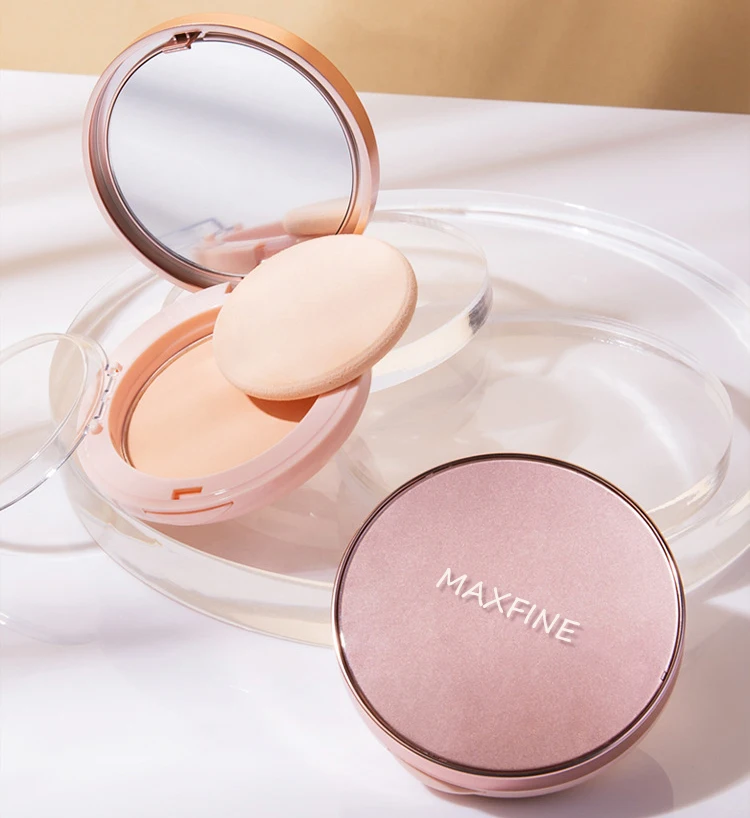 Натуральный стойкий контроль жирности Косметика Макияж дышащая прессованная пудра компактная с зеркалом
