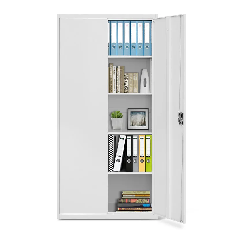 large capacity storage double-door documents locking furniture home office file keeping 2 swing door steel metal filing cabinets