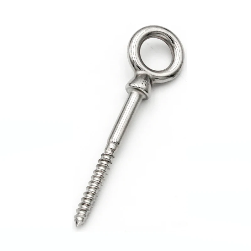 Factory Self Tapping Question Mark Design Decorative Single Coat Hook Stainless Steel 304 316 Lag Hook Screw with Shoulder