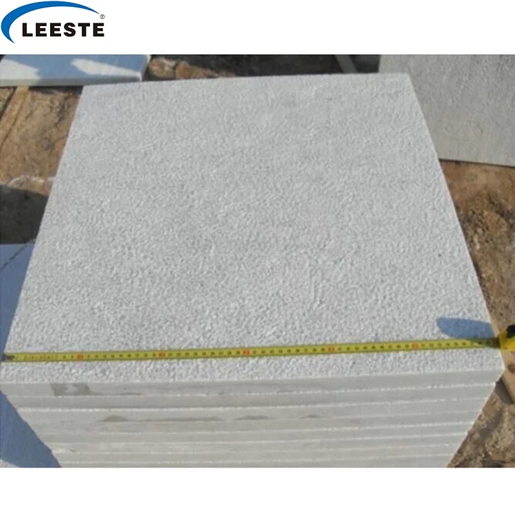 China white pearl granite bush hammered finish white granite floor tiles