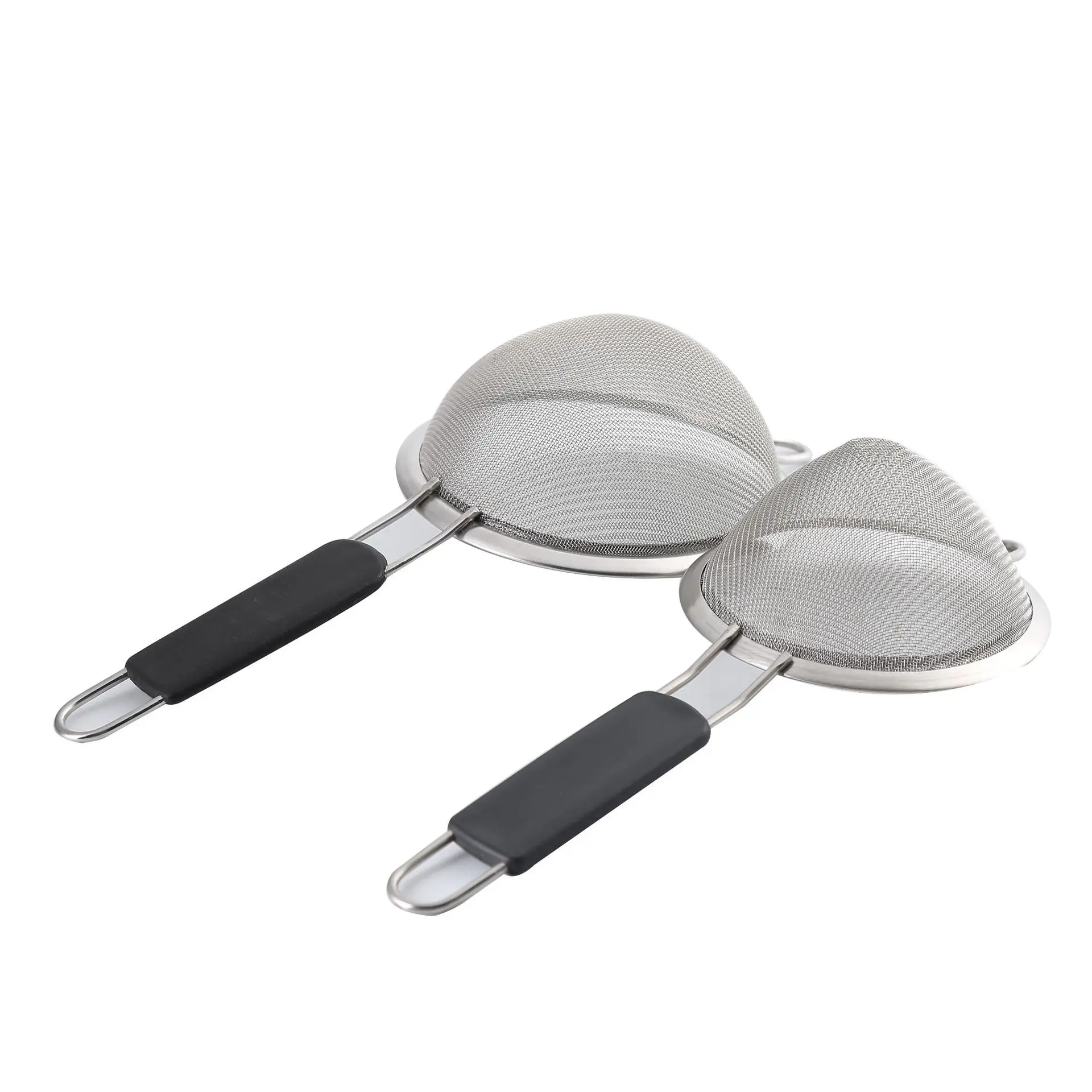 Stainless Steel Fine Mesh Strainers, Set of 3 Graduated Sizes with Comfortable Non Slip Handles, Extra Fine Sieve Strainer