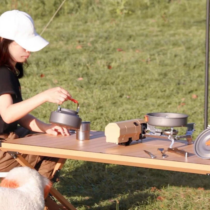 Outdoor Portable Folding Cassette Stove Cookware Card Magnetic Field  Gas Stove Cooking Water Boiling Tea