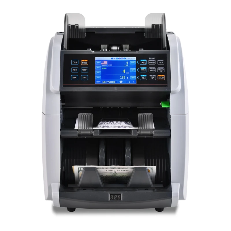 Weirong 6070 Mixed Denomination 2 CIS Authenticating Coin Counting Machine Money Counter Detector Verifier Currency Machine
