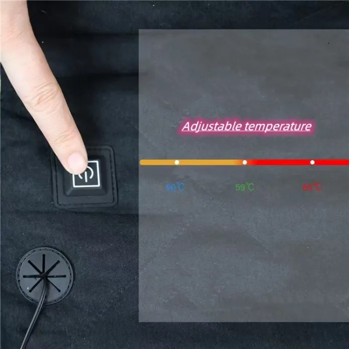 UML  outdoor camping portable  universal heated chair cushion adjustable temperature seat cushion