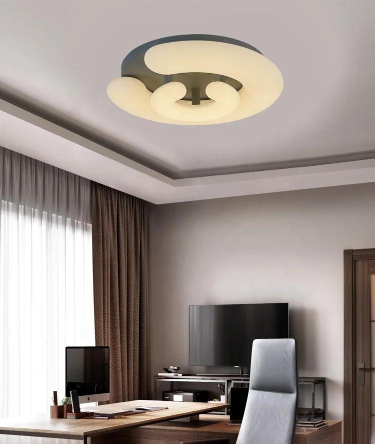 Простой внутренний светильник для ванной комнаты современный светодиодный потолочный в скандинавском стиле детей