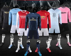 Customized Team Hot Selling long sleeve Soccer Shorts Football Jersey New Model wholesale original sports sublimation uniform